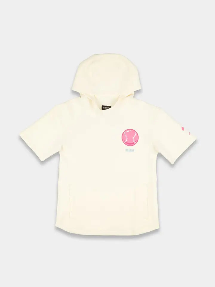 Bubbles & Doubles AeroFleece Short Sleeve Hoodie - Youth