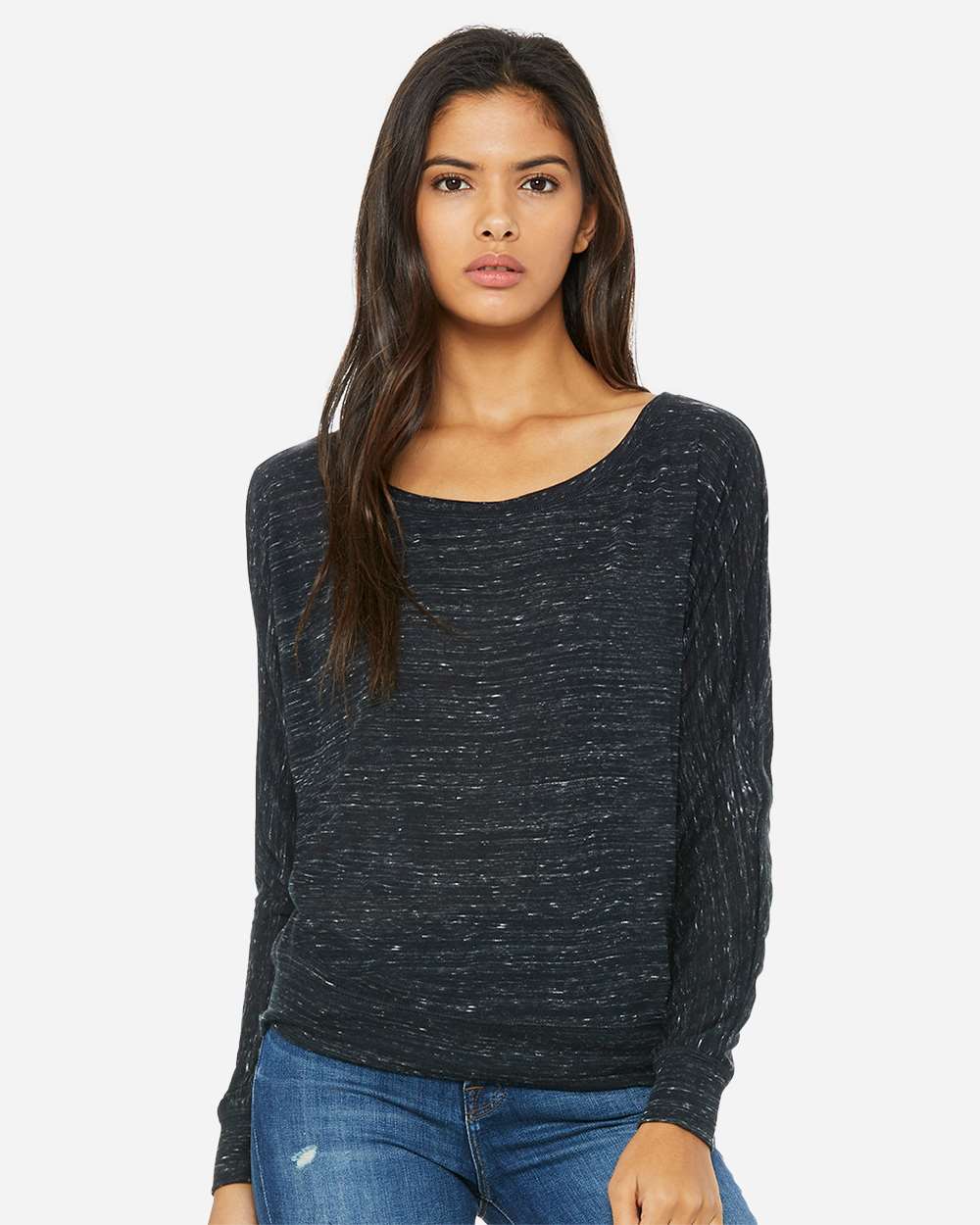 Women's Flowy Off Shoulder Long Sleeve Tee