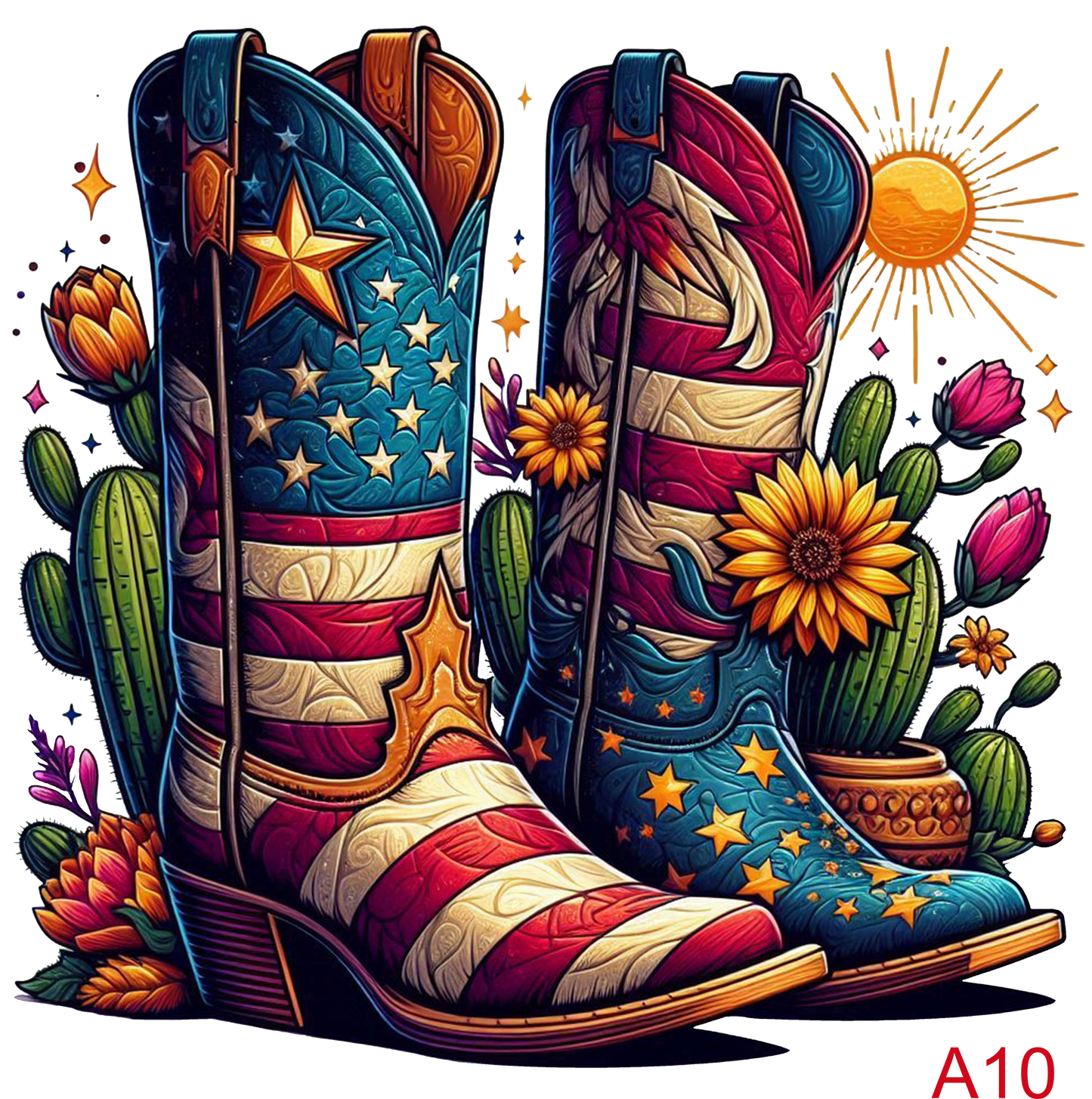 American Cowboy Boots (A10)