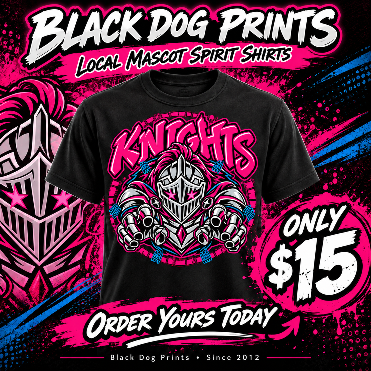 Knights Bold Mascot Spirit Shirt
