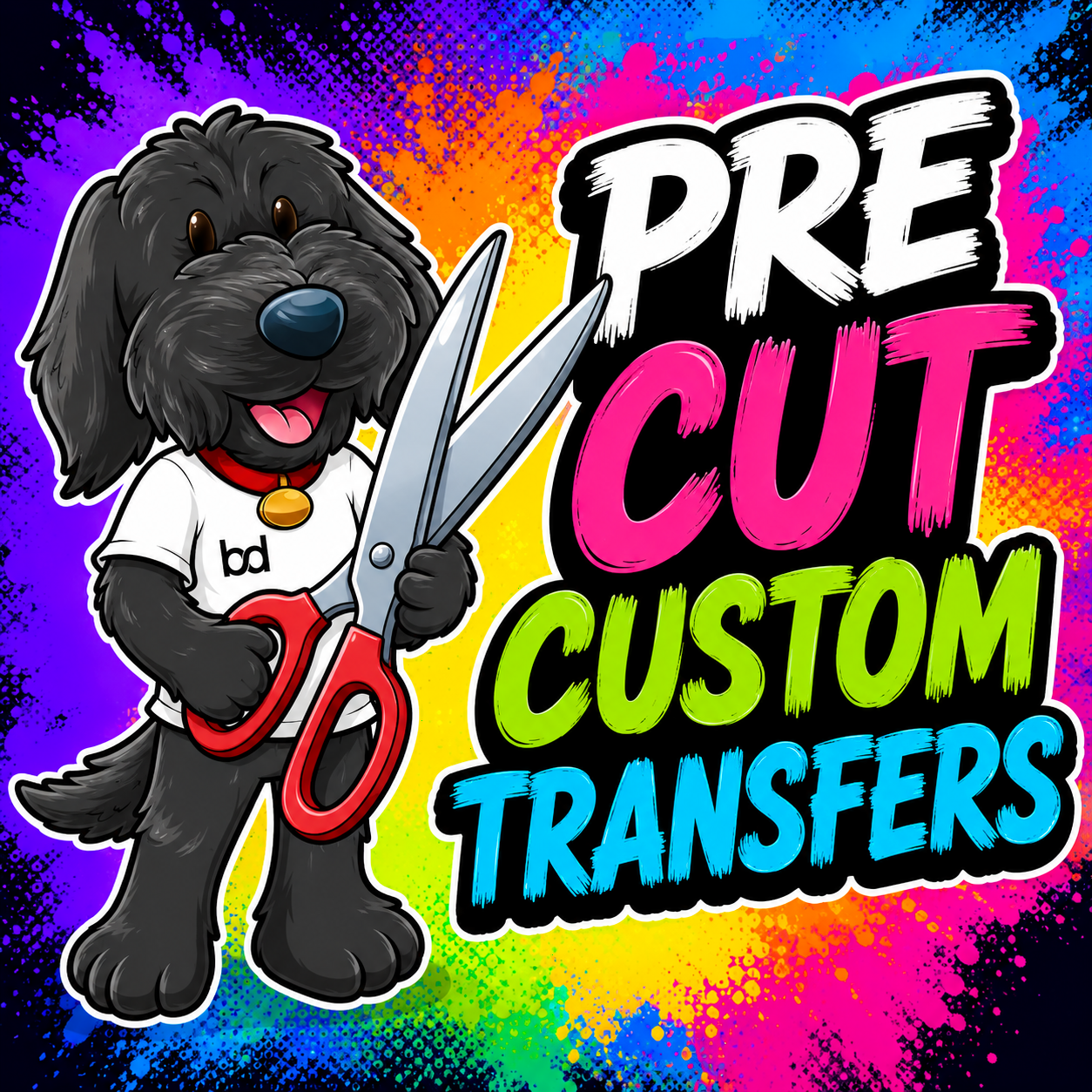 DTF Pre-Cut Custom Transfers