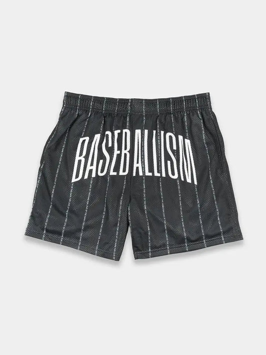 Branded Diamond Pro Shorts (Black Pinstripe) - Youth
