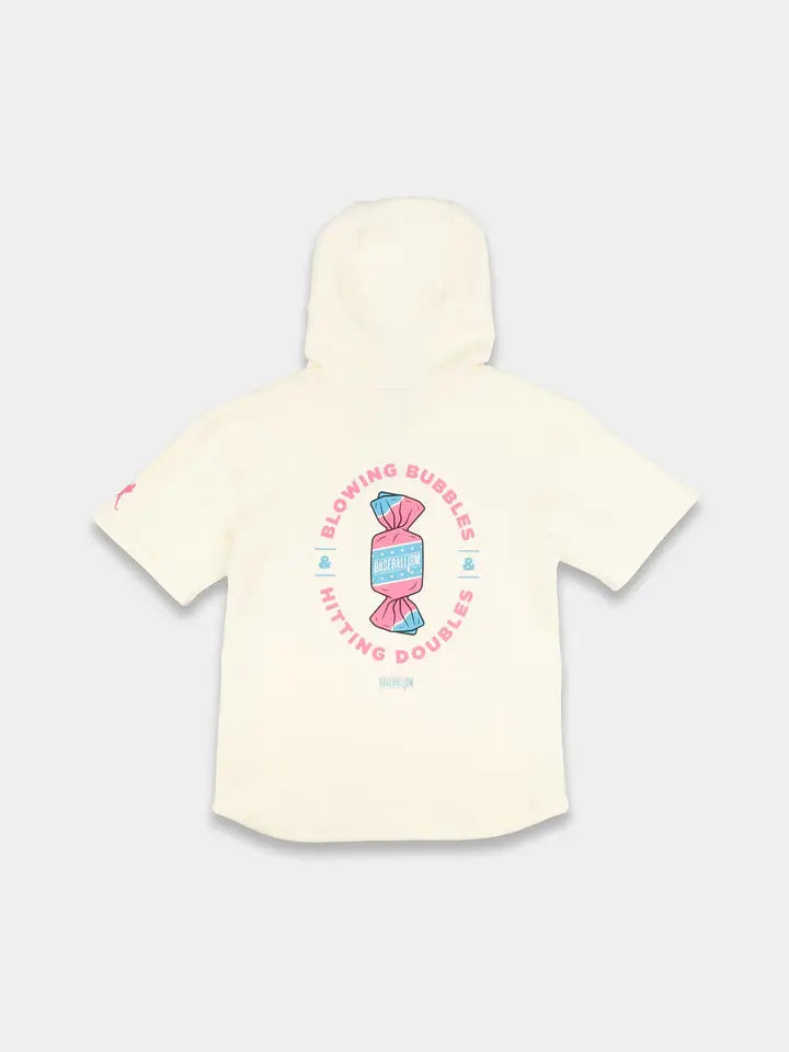 Bubbles & Doubles AeroFleece Short Sleeve Hoodie - Youth