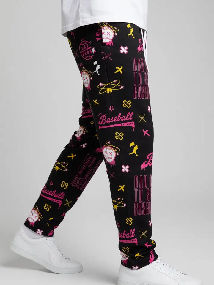 Bat Bros Bad Day Straight Leg Fleece Sweatpants - Youth