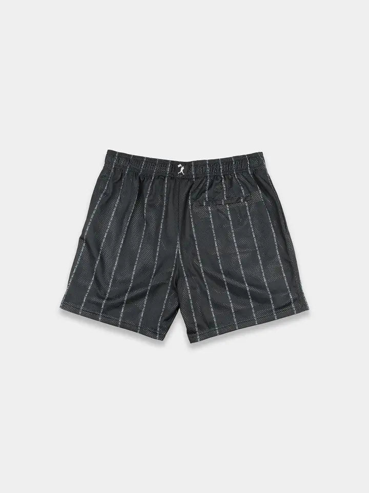 Branded Diamond Pro Shorts (Black Pinstripe) - Youth