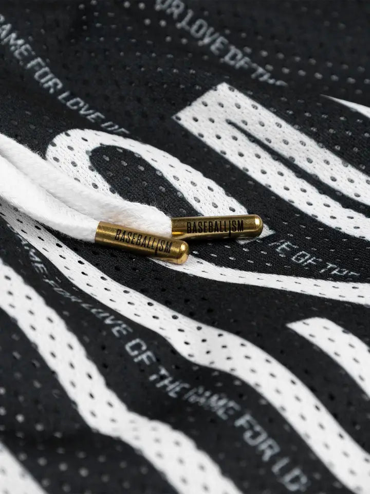 Branded Diamond Pro Shorts (Black Pinstripe) - Youth