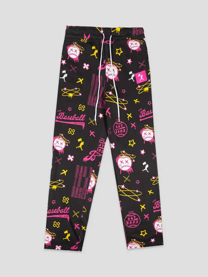 Bat Bros Bad Day Straight Leg Fleece Sweatpants - Youth