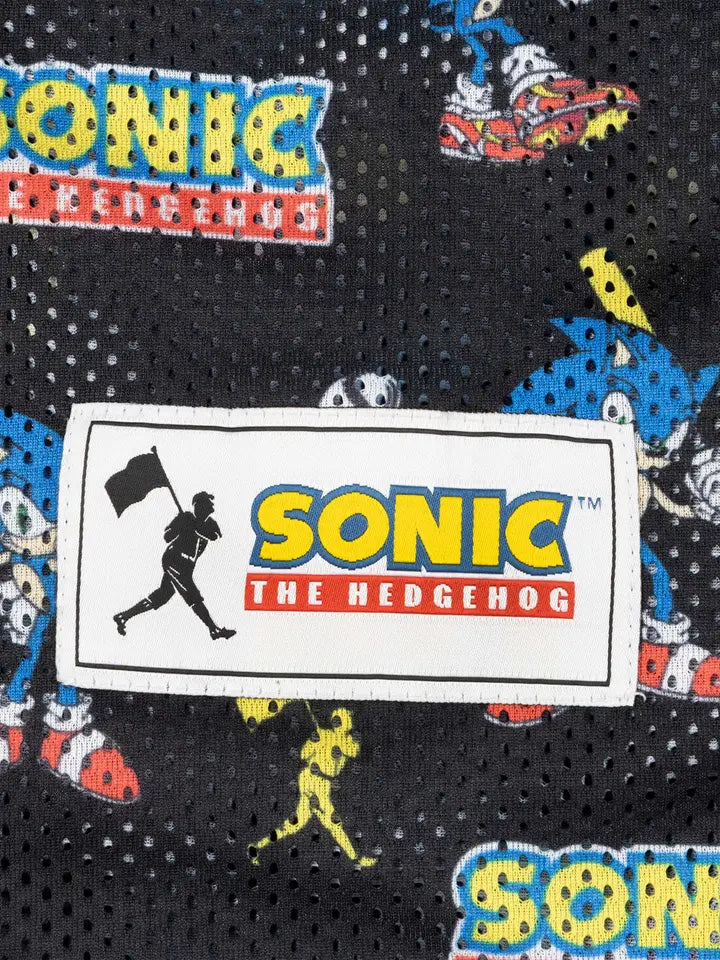 Sonic The Hedgehog Pattern Diamond Pro Youth Mesh Shorts