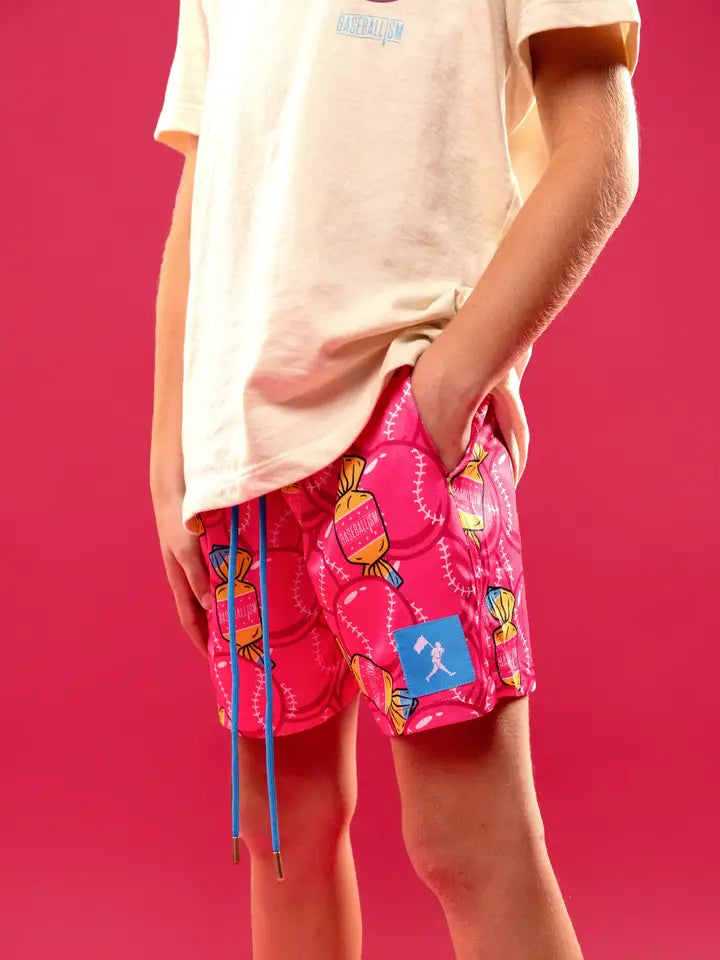 Bubbles and Doubles Diamond Air Mesh Shorts - Youth
