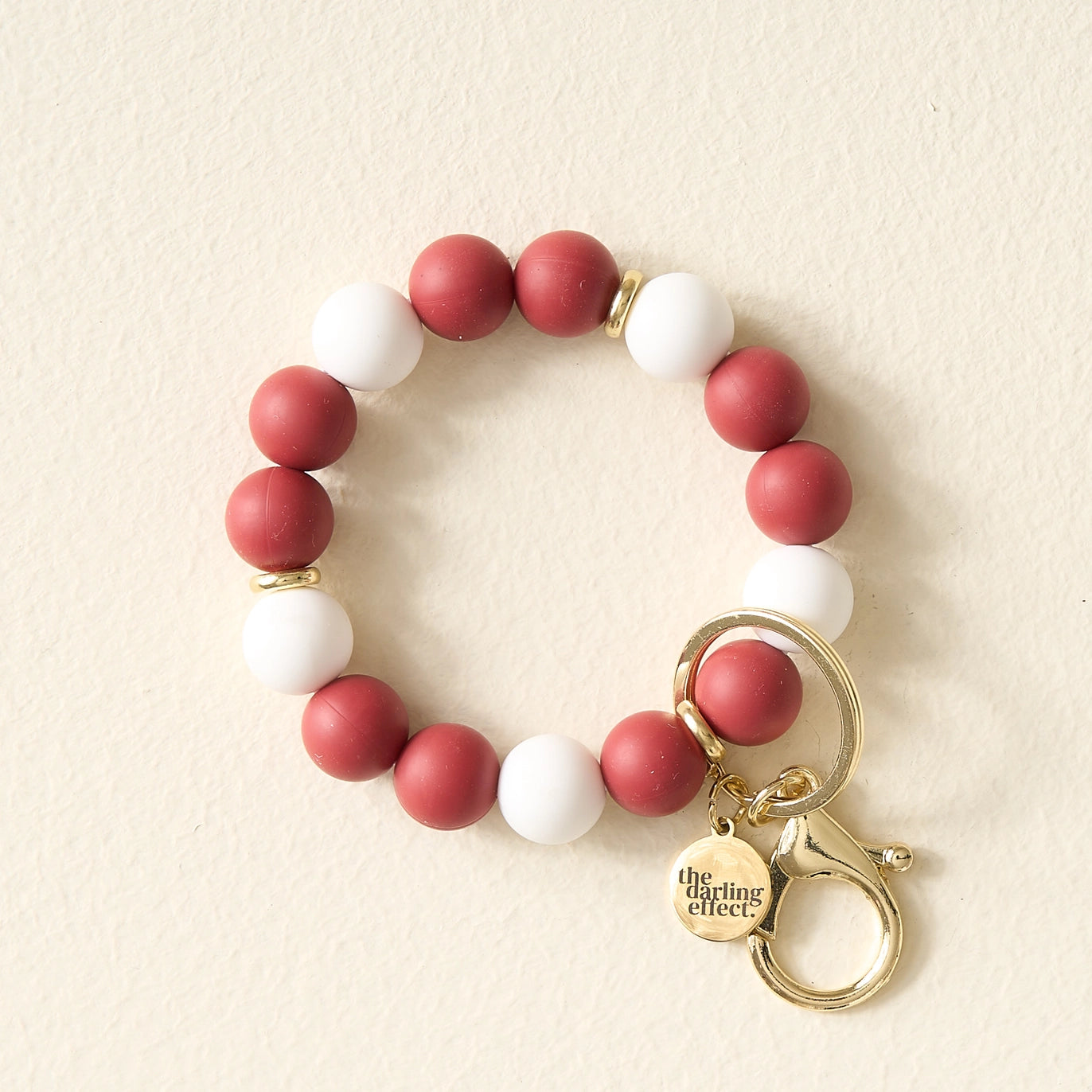 Game Day Hands-Free Keychain Wristlet - Burgundy