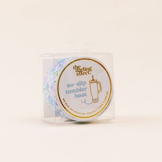 Tumbler Silicone Boot-Secret Garden Blue