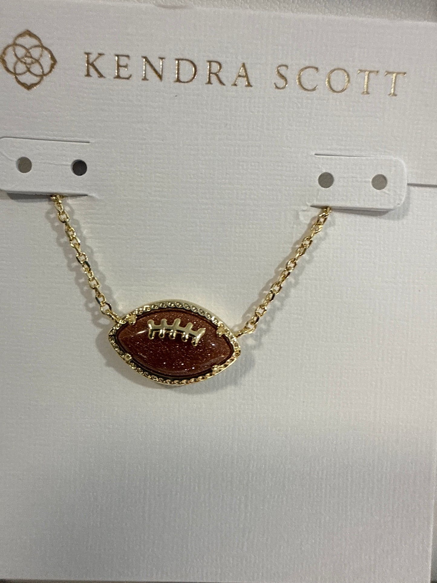 FOOTBALL SHORT PENDANT NECKLACE