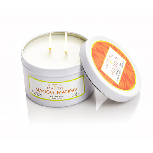 California Mango Soy Wax All Natural Candle 8oz.