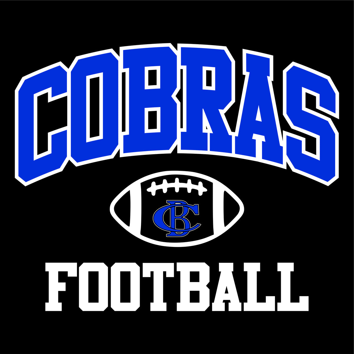 Cane Bay Football Design C Long Sleeve **Personalization Available**