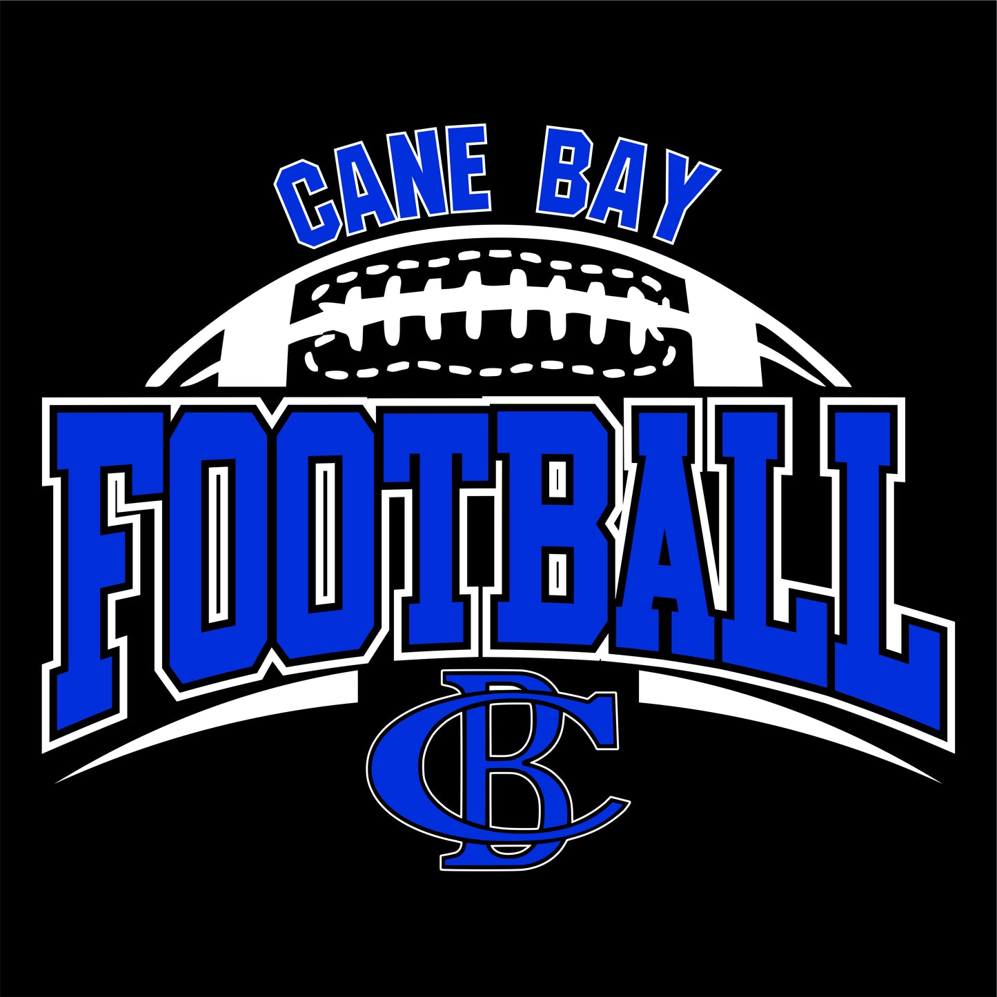 Cane Bay Football Design E Short Sleeve **Personalization Available**