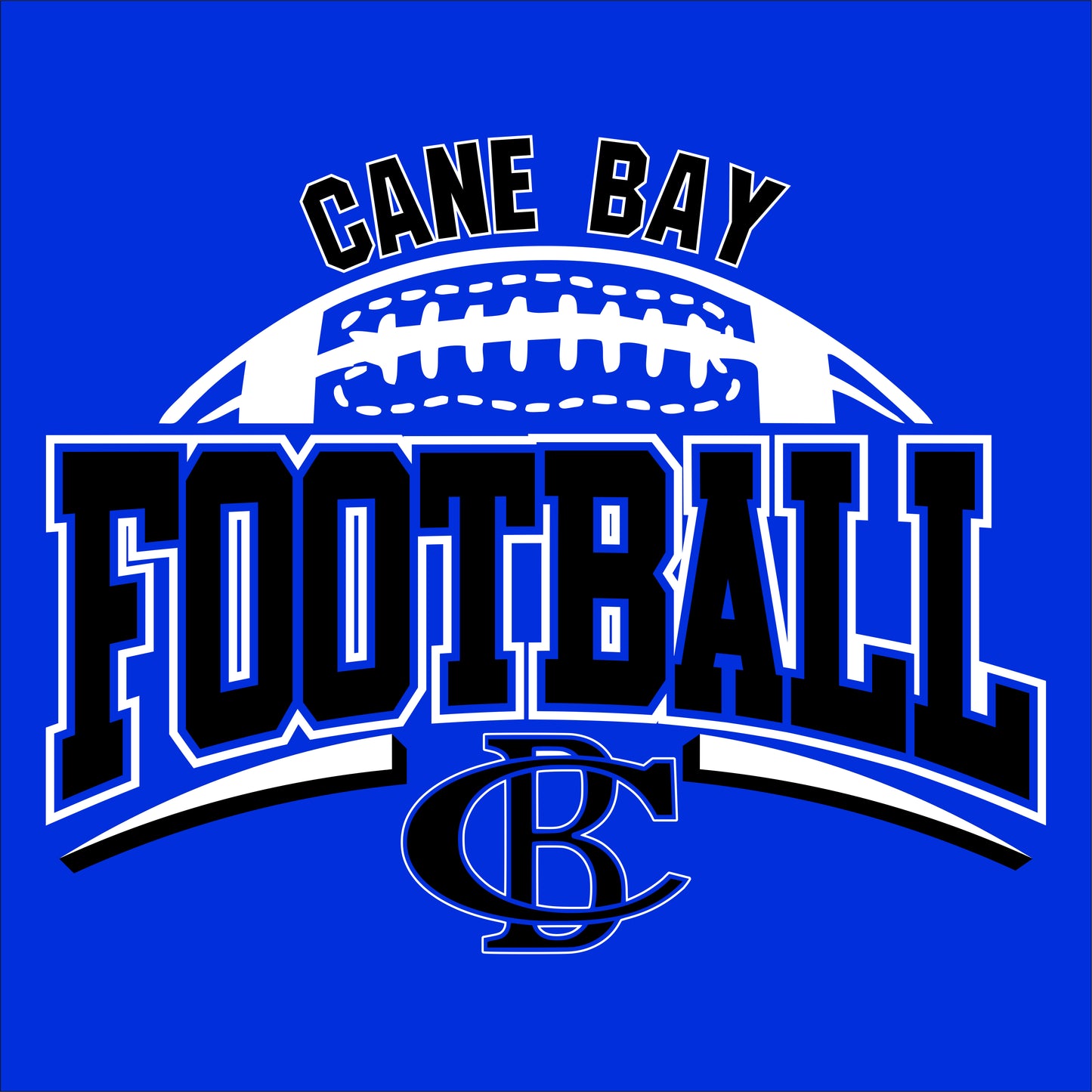 Cane Bay Football Design D Hoodie **Personalization Available**