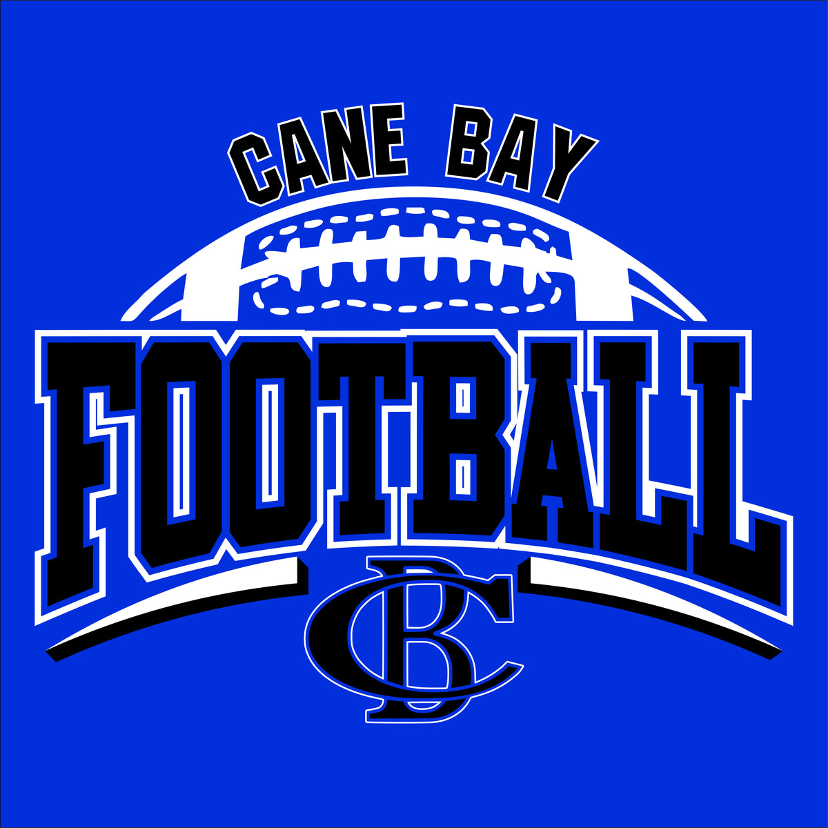 Cane Bay Football Design D Short Sleeve **Personalization Available**