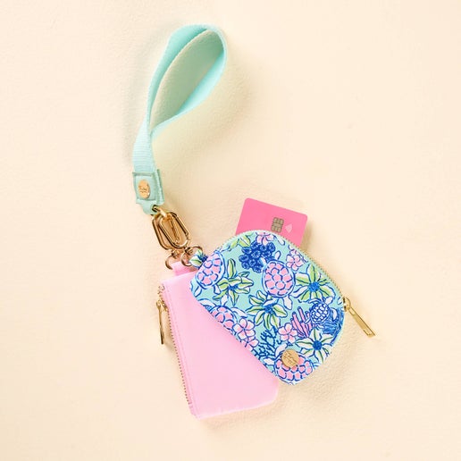 Dynamic Duo Pouch Wristlet-Coastal Cove