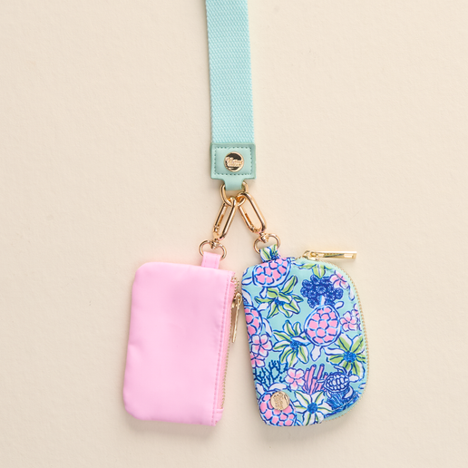 Dynamic Duo Pouch Wristlet-Coastal Cove
