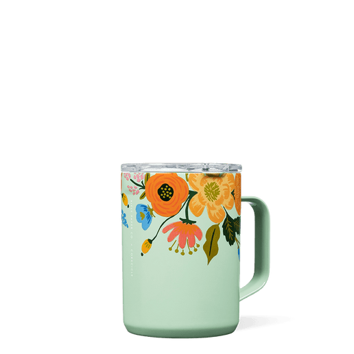 Mug - 16oz Rifle Paper - Gloss Mint Lively Floral