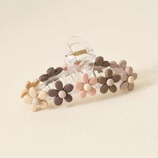 Daisy Claw Clip - Natural