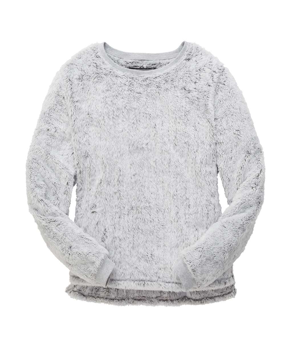 Women's Fuzzy Crewneck Fleece - Boxercraft - Frosty Grey
