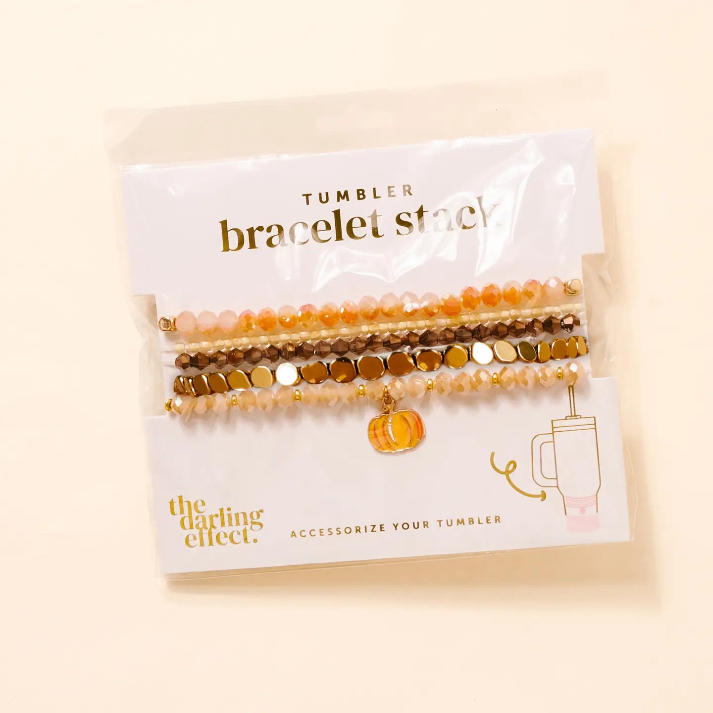 Tumbler Bracelet Stack-Autumn Glow