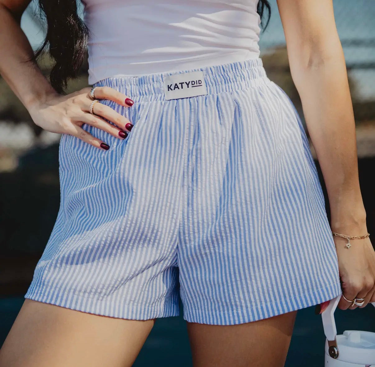 Katydid Stripped Boxer Shorts