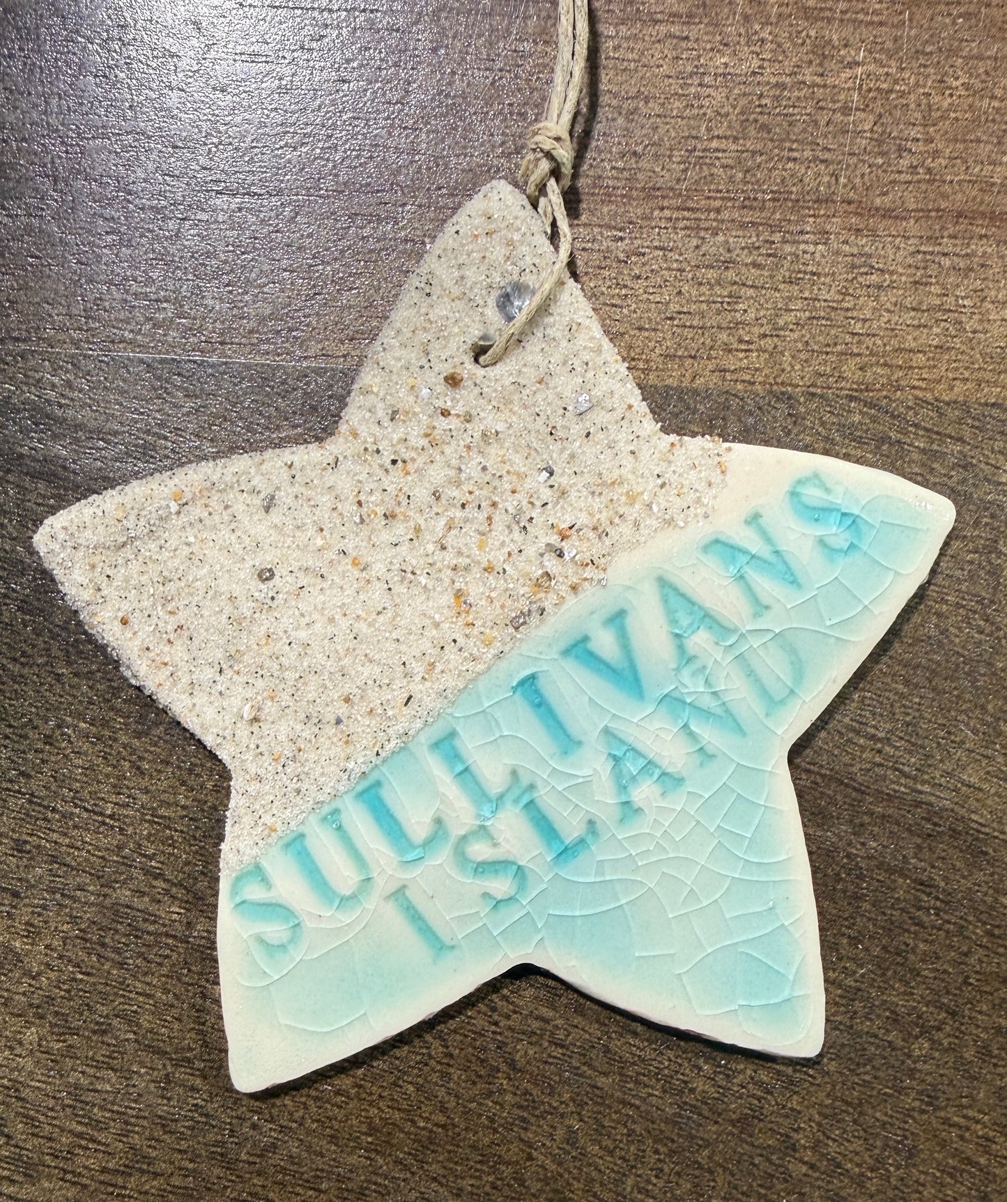 Sullivan's Island Sandy Starfish Ceramic Ornament