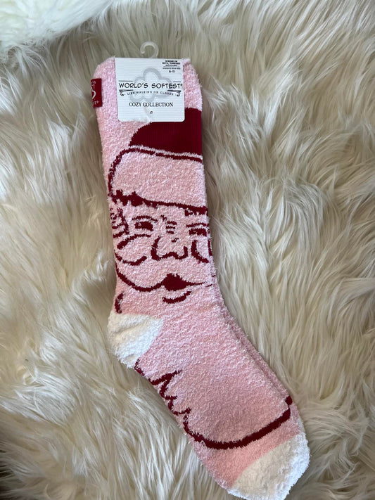 World's Softest Socks Cozy Crew OS Christmas
