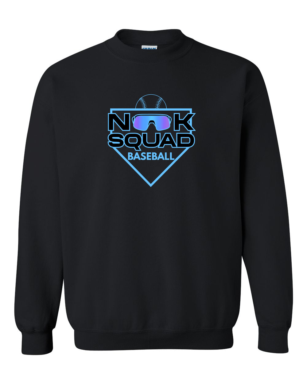 NOOK SQUAD--CREWNECK SWEATSHIRT NS PLATE SWAG--PERSONALIZED