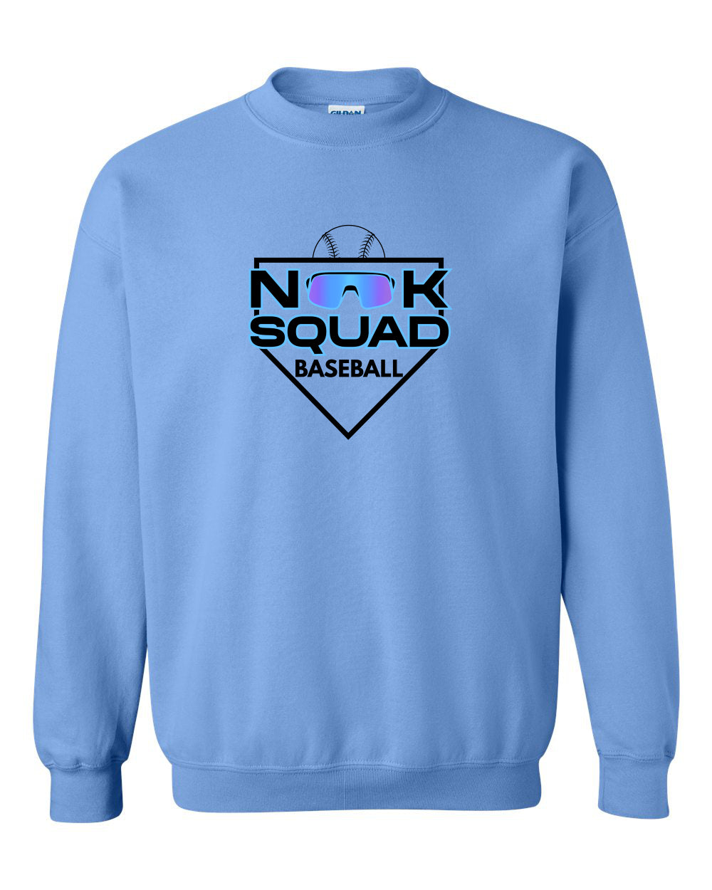 NOOK SQUAD--CREWNECK SWEATSHIRT NS PLATE SWAG--PERSONALIZED