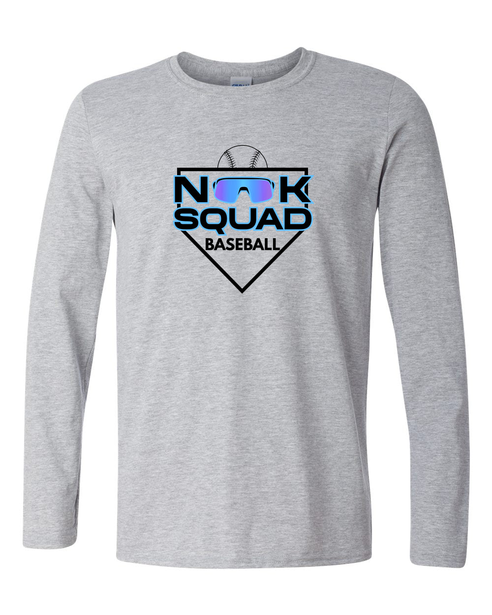 NOOK SQUAD--LONG SLEEVE T NS PLATE SWAG--PERSONALIZED