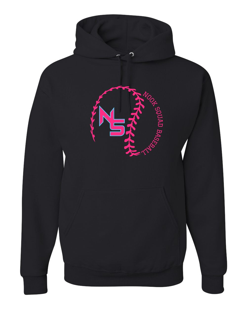 NOOK SQUAD--HOODIE NS BASEBALL WITH STITCHES SWAG