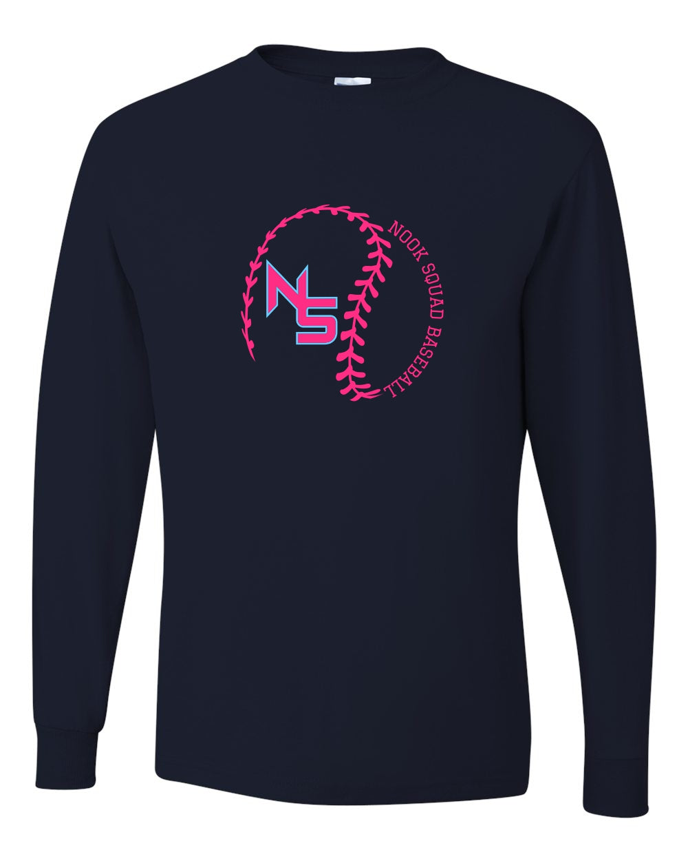 NOOK SQUAD--LONG SLEEVE T NS BASEBALL WITH STITCHES SWAG