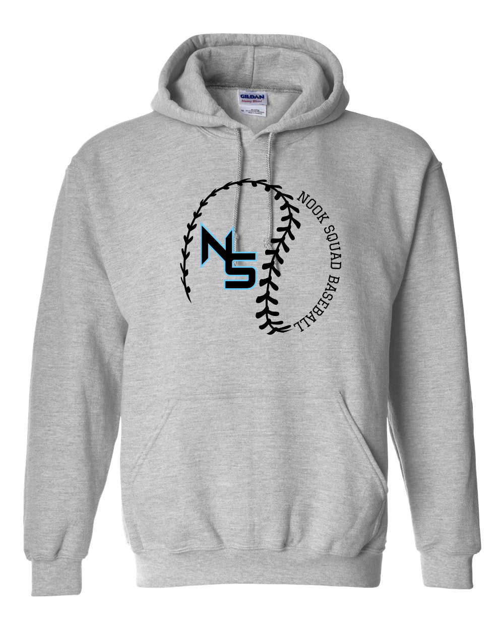 NOOK SQUAD--HOODIE NS BASEBALL WITH STITCHES SWAG