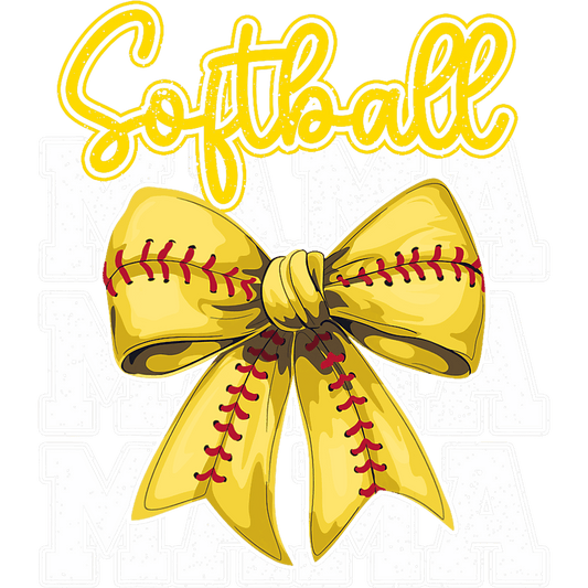 Softball Mama Bow (S16)