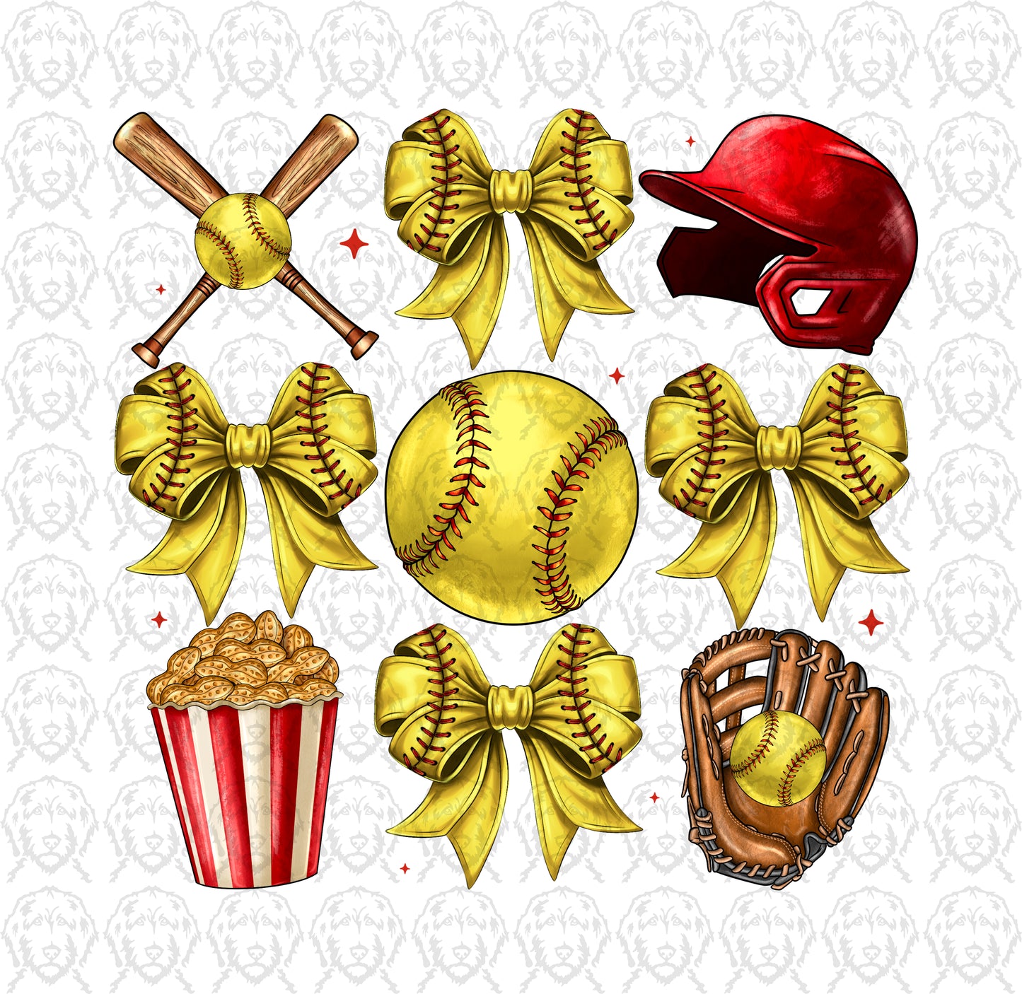 Softball Bows & Helmet & More