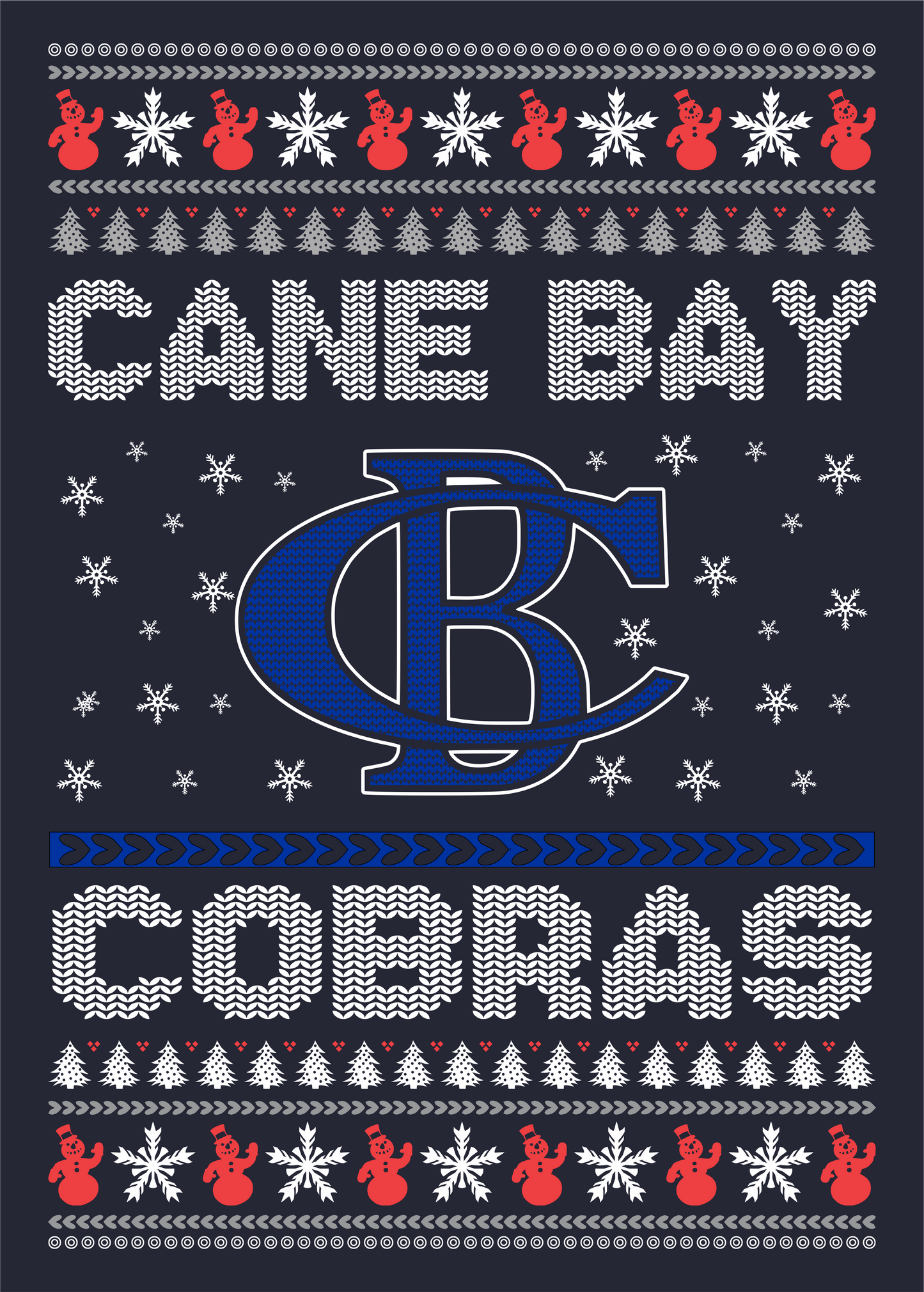 Cane Bay Cobras Ugly Christmas Long Sleeve Shirt
