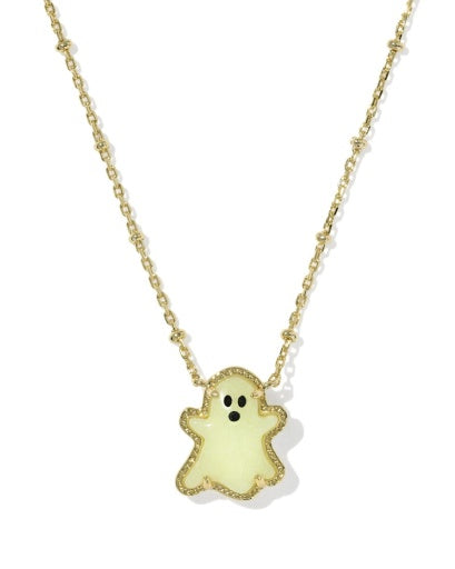 GHOST SHORT PENDANT NECKLACE - Reversible