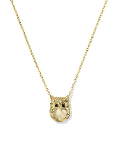 OWL SHORT PENDANT NECKLACE - Reversible