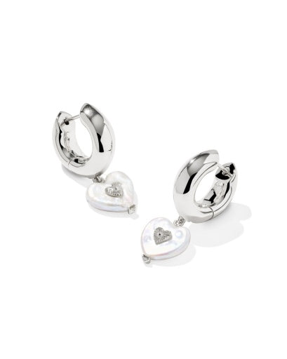 SASHA HEART HUGGIE EARRINGS