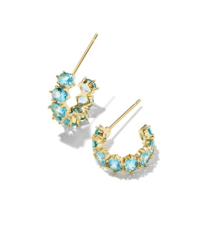 CAILIN CRYSTAL HUGGIE EARRINGS