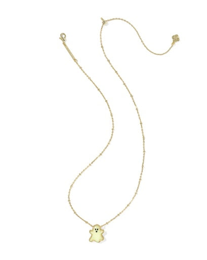 GHOST SHORT PENDANT NECKLACE - Reversible