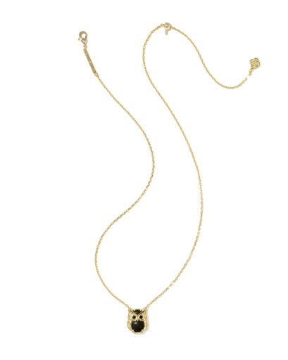 OWL SHORT PENDANT NECKLACE - Reversible