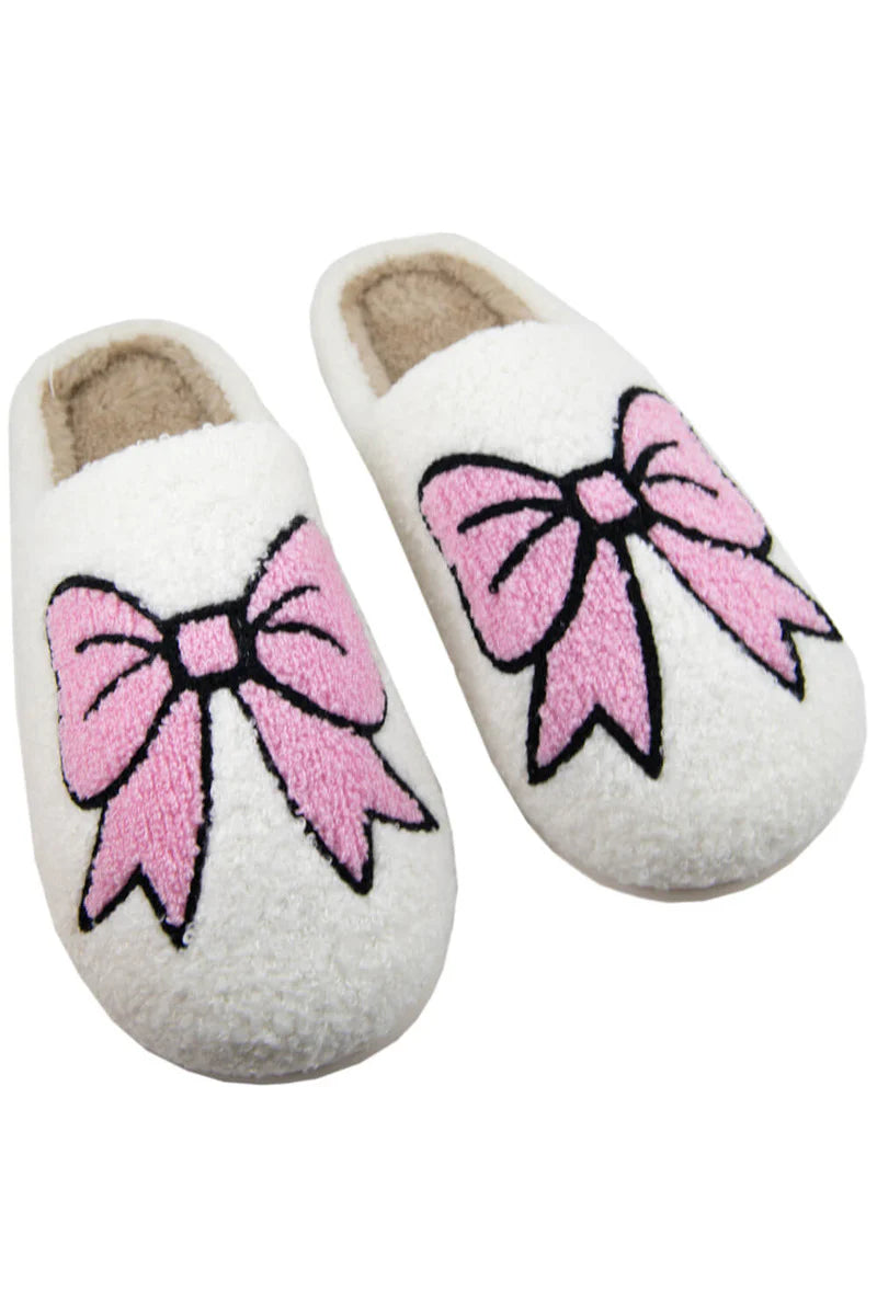 Katydid Light Pink Bow Slippers
